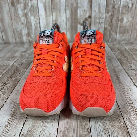 New balance 574 Hawaiian orange womens 6.5 - Picture 4 of 8